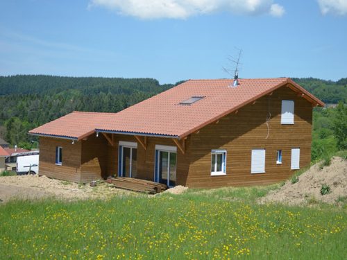 Maison en ossature bois à Belleroche (42)